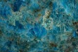 Free-Standing, Polished Blue Apatite - Madagascar #127883-1